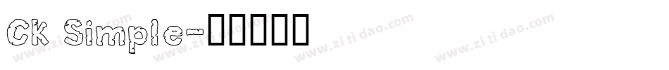 CK Simple字体转换
